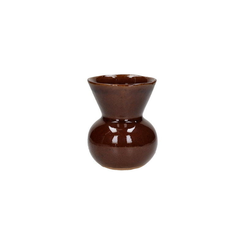 Vase Alexes Poppy, H 5,11 po x l 3,93 po x P 3,93 po, Brun