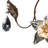 Cristallo Fiore 30'' Wide 3-Light Vanity Light - Deep Rust