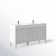 Meuble-lavabo double l 60 po Sarin