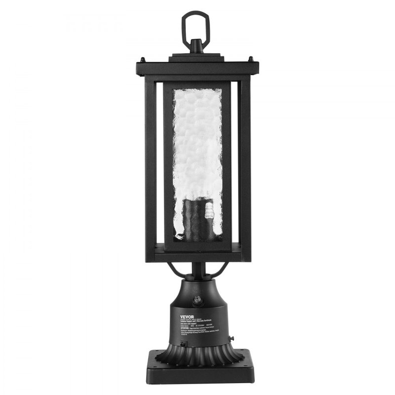 2 PCs Dusk to Dawn Outdoor Lamp Post Light Fixture 17.72in Pole Pier Mount