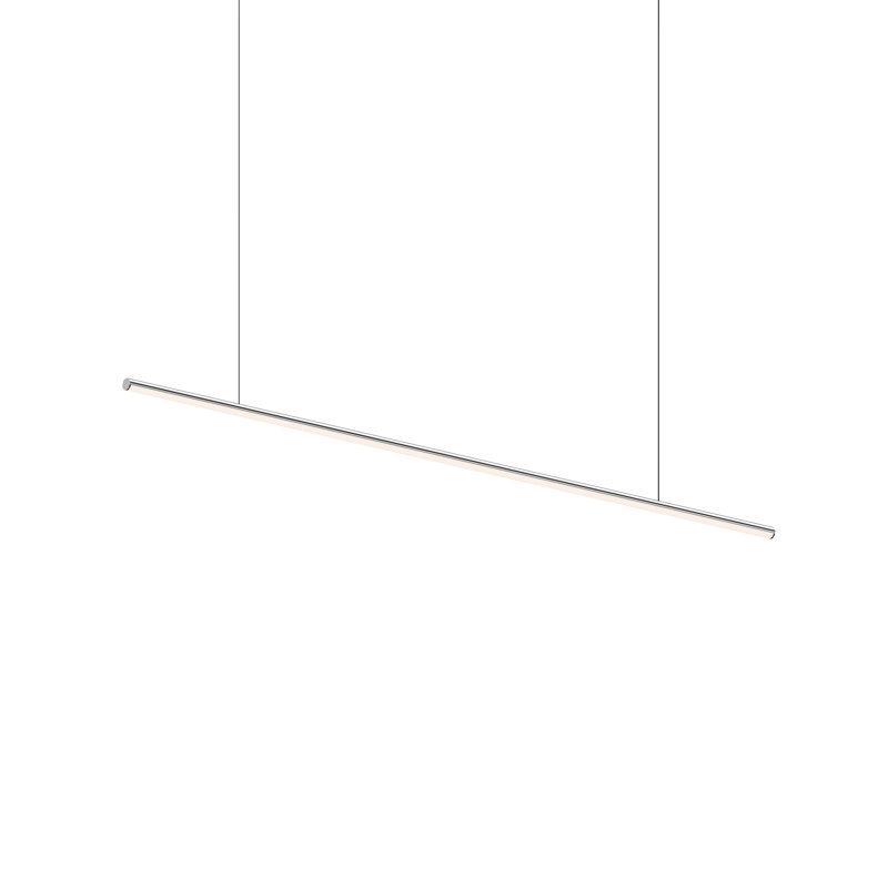 Fino 1 - Light LED Simple Pendant, Silver, 3000, 0.75" H x 58" W x 0.75" D