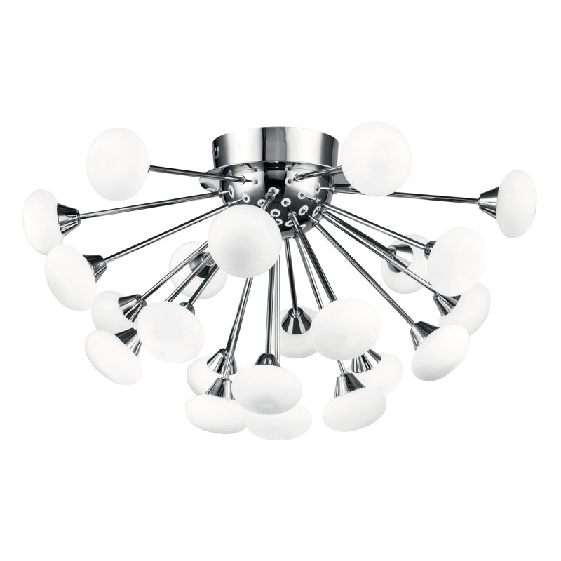 Shebaka Glass LED Semi Flush Mount