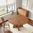 Wooden Round Dining Table Farmhouse Kitchen Dinner Table for 4-674129705