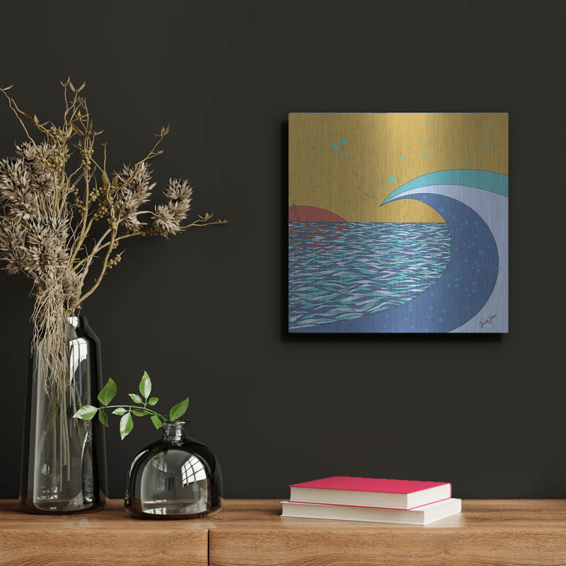 Beachcrest Home ™ «Big Wave» par Trish Sierer, art mural en métal