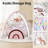 Rainbow Baby Play Mat Baby Gym,Ball Pit Including 30  with 5 Infant Learning Sensory Baby Toys