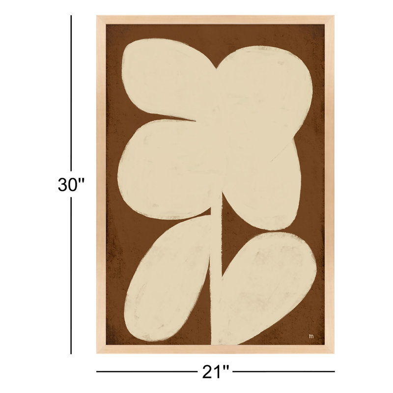 " Flower 2 " by StudioM, Maple Framed, 30" H x 21" W