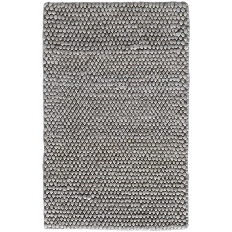DKNY Pure Knots 2' x 3' Grey Modern Indoor Rug, Rectangle 2' x 3' , Gray
