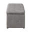 Ensemble de 1 repose-pieds rectangulaire en tissu avec rangement et 2 repose-pieds (beige)-1495141246