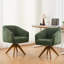 Chenille Upholstered Swivel Chair-1215111009