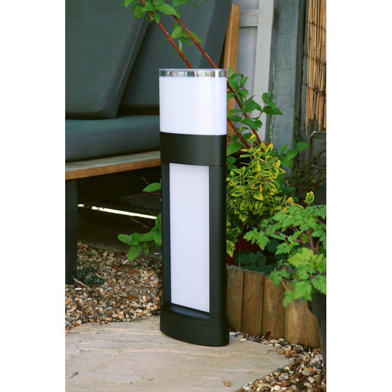 Black Metal Bollard Light