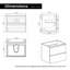 Meuble-lavabo simple mural 24 po avec surface solide avec trop-plein, 24 po, pré-assemblé-330642045-303615351-303615349