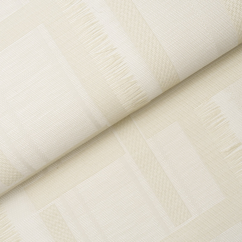 Schumacher x Patterson Flynn Axel Plaid Wallpaper, Parchment