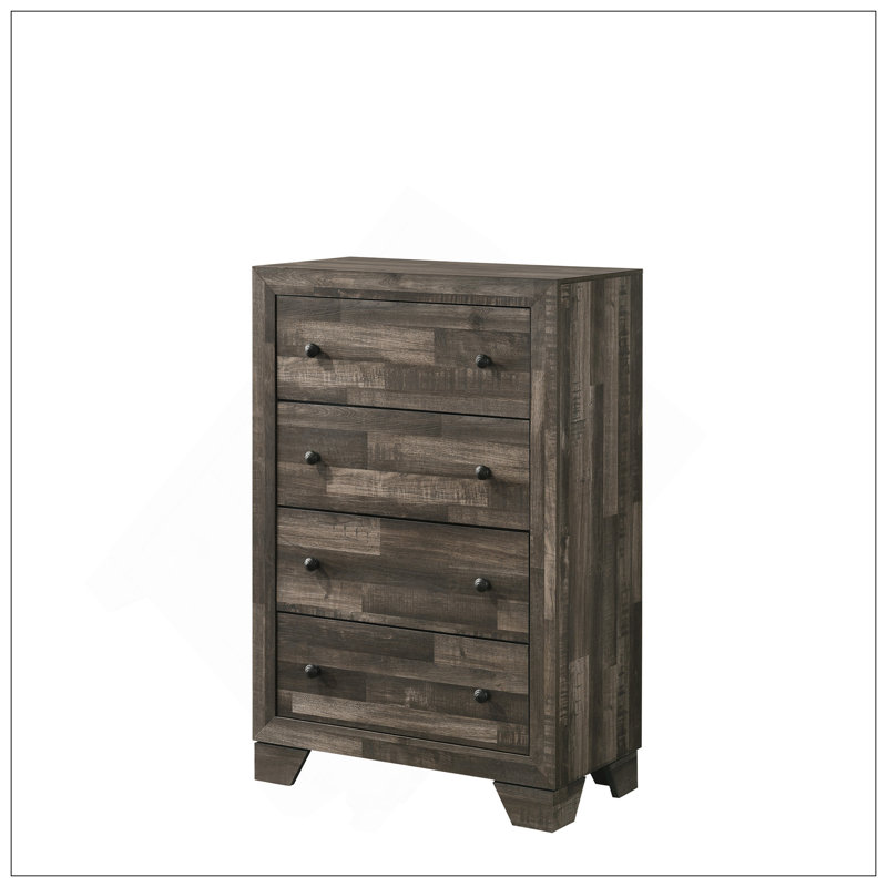 Mobilier de chambre à coucher 1Pc Rustic, Gris / brun rustique