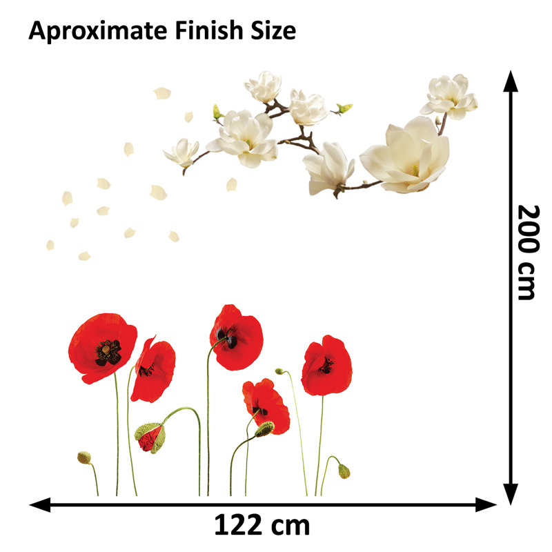 Plants & Flowers Non-Wall Damaging Wall Decal