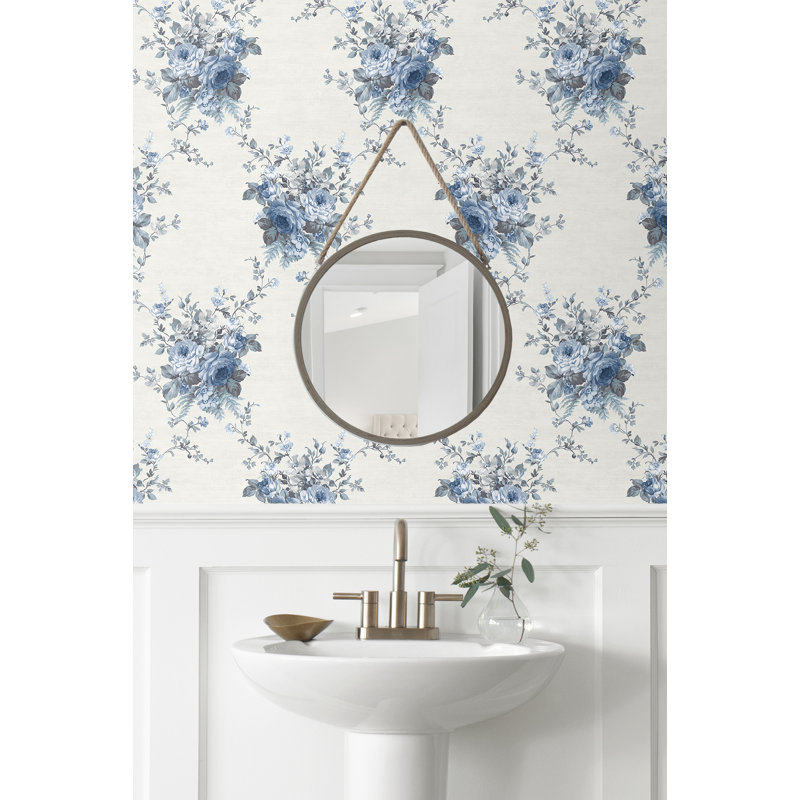 Seabrook Designs Brynn Bouquet, Bleu / Argent