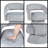 Modern Luxury Gray Velvet Swivel Accent Chair for Living Room - Soft Upholstered & Stylish-1862127699