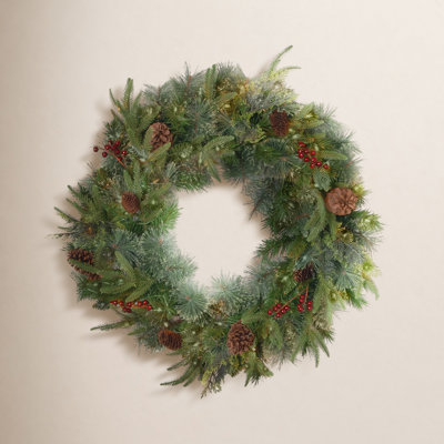 The Holiday Aisle® Colonial Wreath with Lights