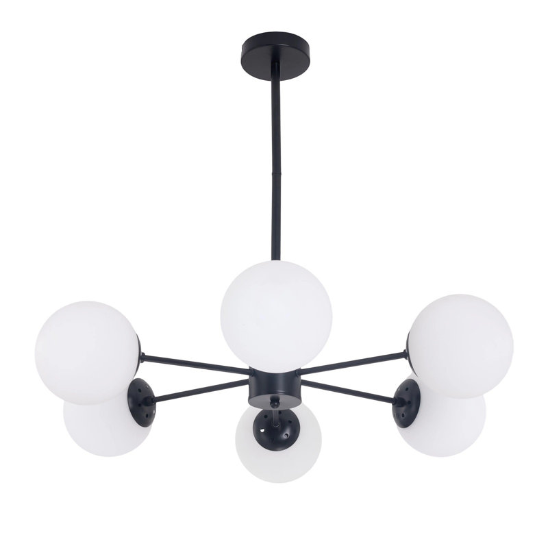 6 - Light Matte Black Pendant