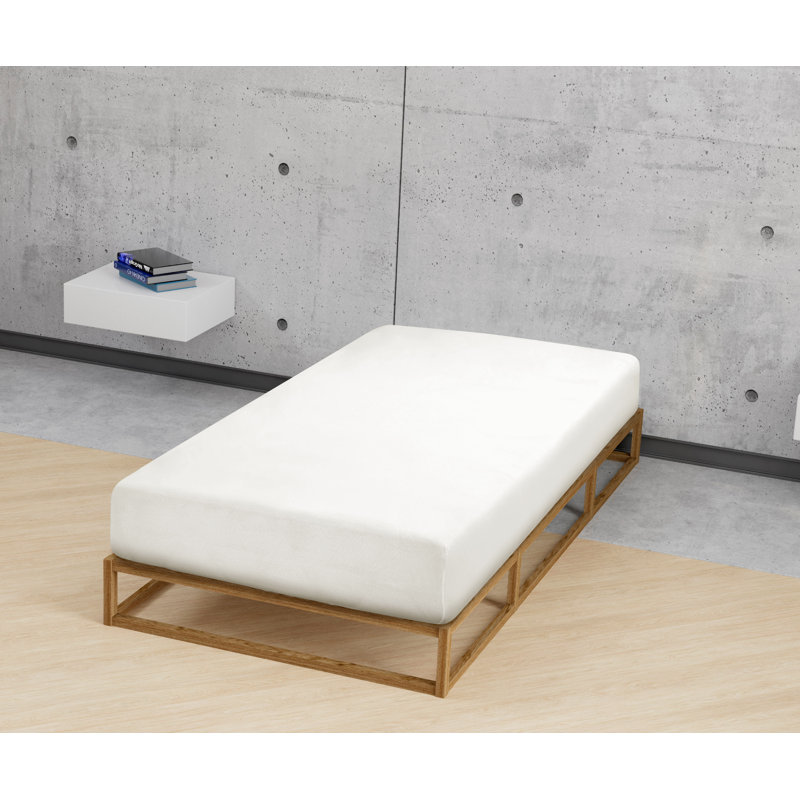 100% Cotton Jersey Knit Fitted Sheet, Cream/Gray, 140-160 x 200 cm