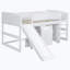 Lit mezzanine en bois massif