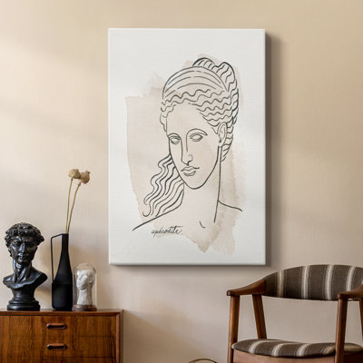 Greek Busts V -Custom Wrapped Gallery Cavas