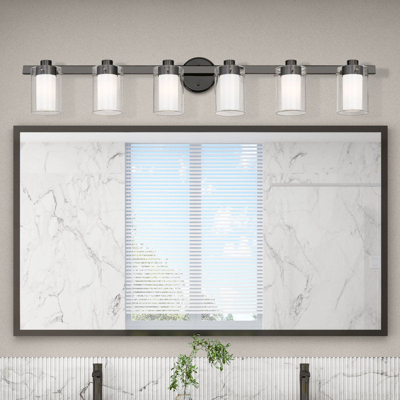Armantas 6 - Light Dimmable Vanity Light, Polished Black Chrome
