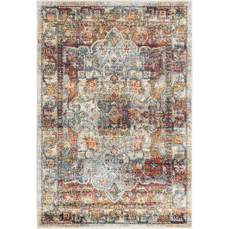 Mekalah Oriental Indoor Rug, Rectangle 4' x 6'