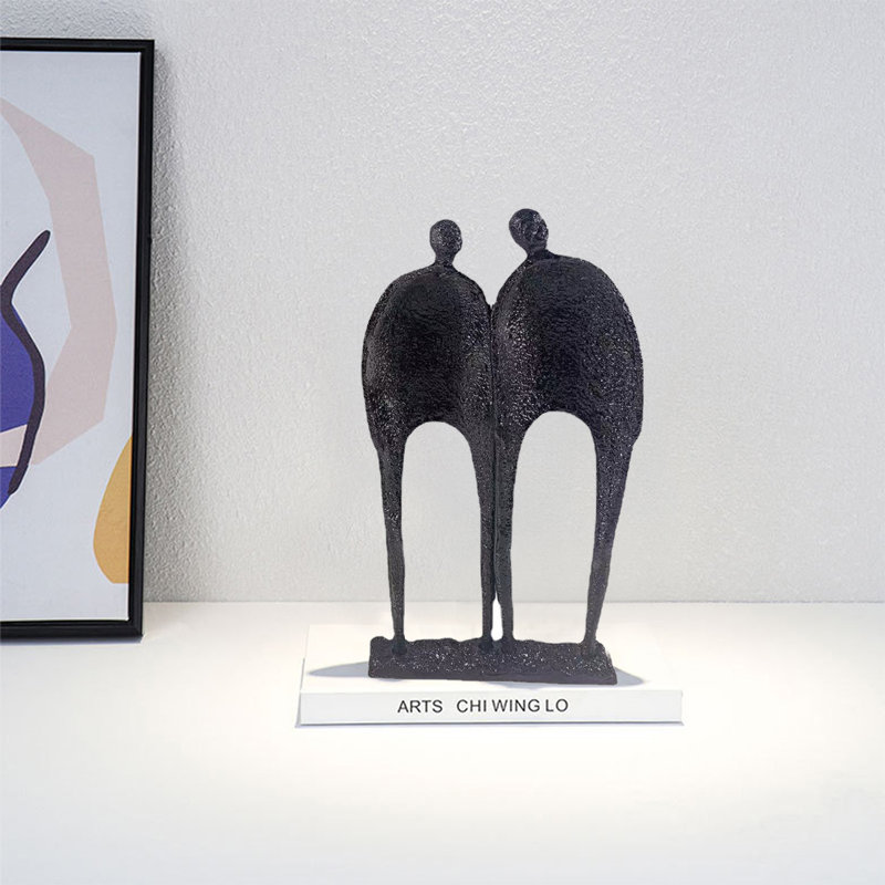 Aghan Abstract Statue, Black