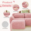 Canapé de 149 po en tissu moelleux et moelleux avec design ergonomique-121083216-121083234-121083231