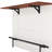 47" Large Portable Kitchen Island Dining Bar Kitchen Table with Drop Leaf and 2 Stools-1216890801