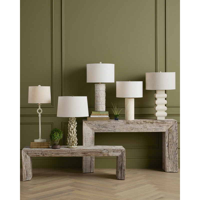 Azores Table Lamp, Off-White, Whitewashed
