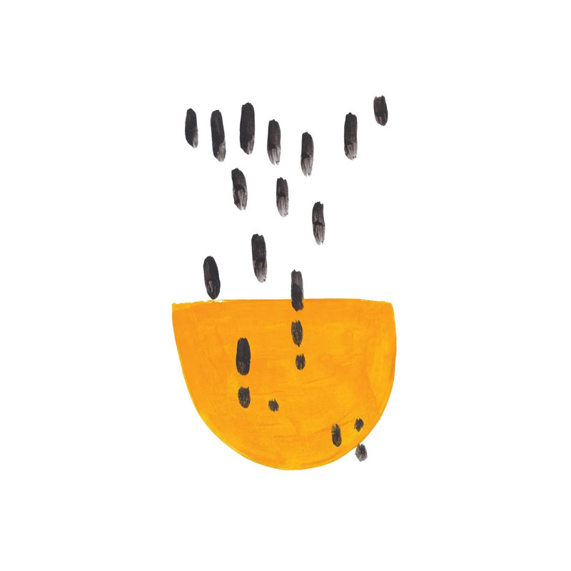Rain On Sun by EnShape - Wrapped Canvas Print, 20.32 cm H x 30.48 cm W