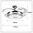 42'' Bonnye 4-Blade LED chandelier Ceiling Fan with Remote Control and Light Kit Included