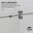 Radiance 66 In. W X 38 In. D X 76 In. H Sliding Frameless Corner Shower Enclosure With Clear Glass-112209003