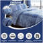 Modern Check Pattern Polycotton Duvet Cover and Pillowcase Set - Machine Washable-25698927-25698922