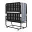 Lit simple pliant 75 po x 38 po avec matelas en mousse viscoélastique gélifiée - portatif pour toute occasion, structure en métal 3,7 po, petits espaces, structure, 38 po, style moderne