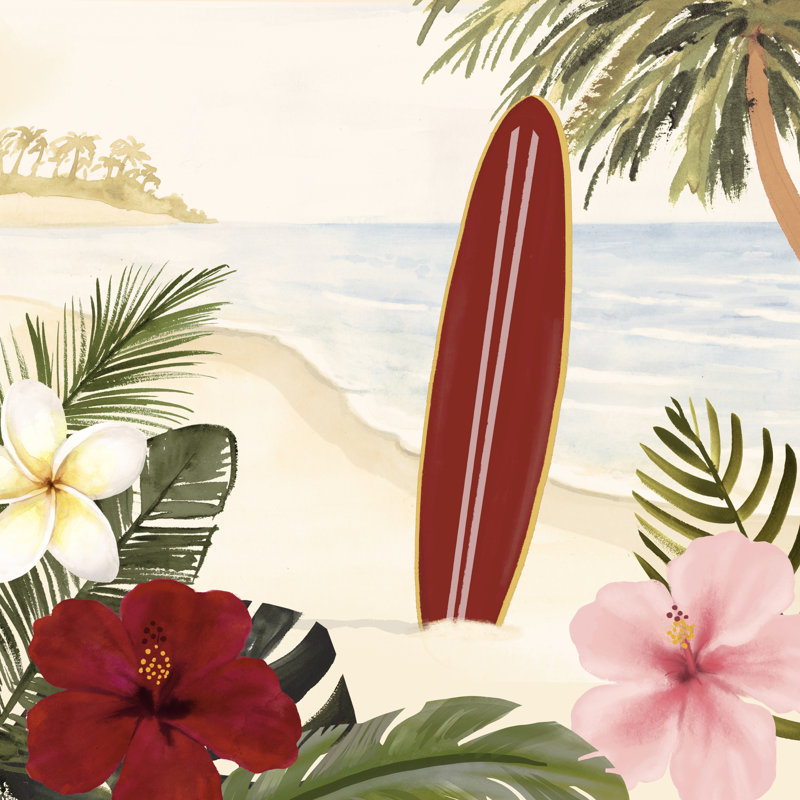 Aloha II by Victoria Borges - Wrapped Canvas Painting, 30cm H x 30cm W