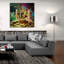 «Lincoln On Bitcoin Mountain» par Epic Portfolio, art mural en verre acrylique-456398173