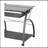 Pewter Finish Computer Desk