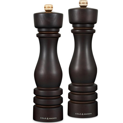 Cole & Mason London Chocolate Wood Salt & Pepper Mill Set