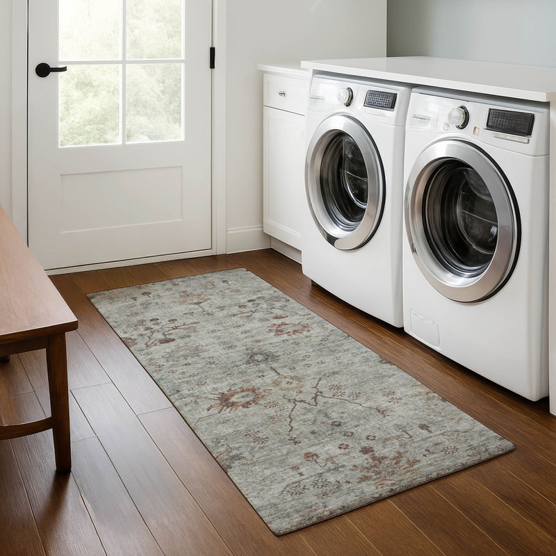 Premium Machine Washable Pinkston Arabesque Rug, Runner 2'3" x 7'6"