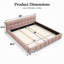 Base de lit basse moderne avec tête de lit et structure solide, aucun sommier tapissier requis-1109523056-1308456662