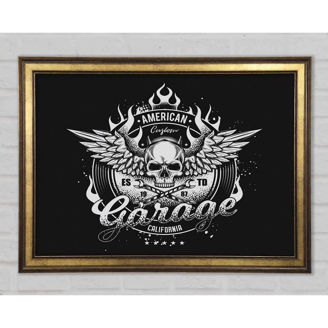 American Custom Garage - Einzelner Bilderrahmen Kunstdrucke