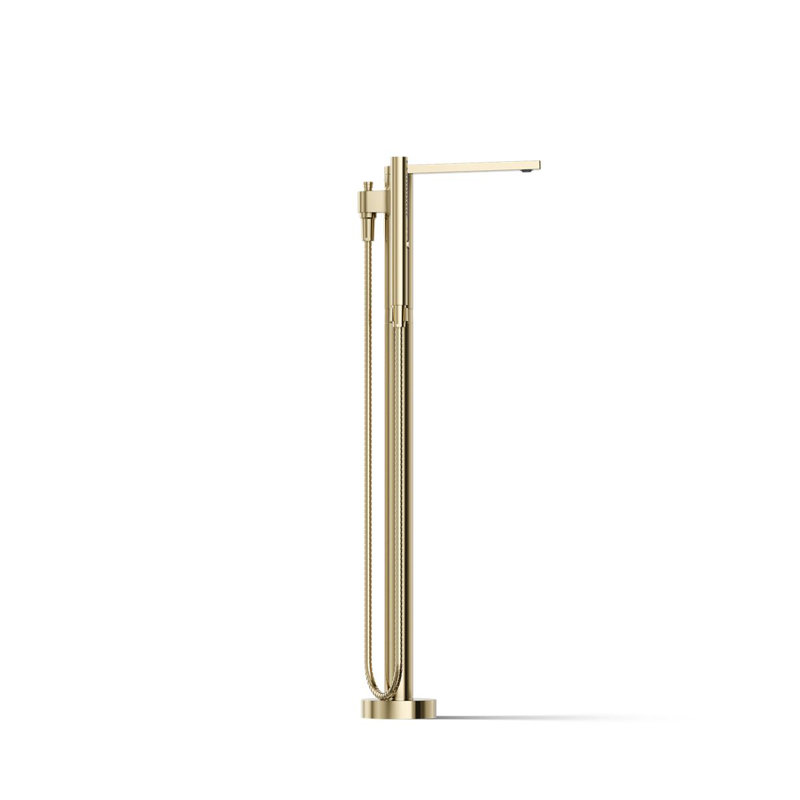 Composed Freestanding Bath Faucet, Vibrant French Gold