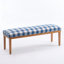 Banc de vestibule moderne avec coussin en tissu, siège de couloir de 53 po pour chaussures, pieds en bois, revêtement crème-1668438439-1668438433