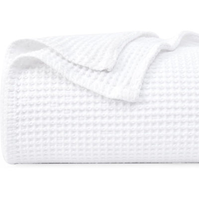 Couverture pour lit PHF 100% coton tissé gaufré, jeté léger et respirant à l'épreuve des accrocs pour le canapé, idéal pour la superposition par temps froid, lavable à la machine, cadeau de décoration intérieure
