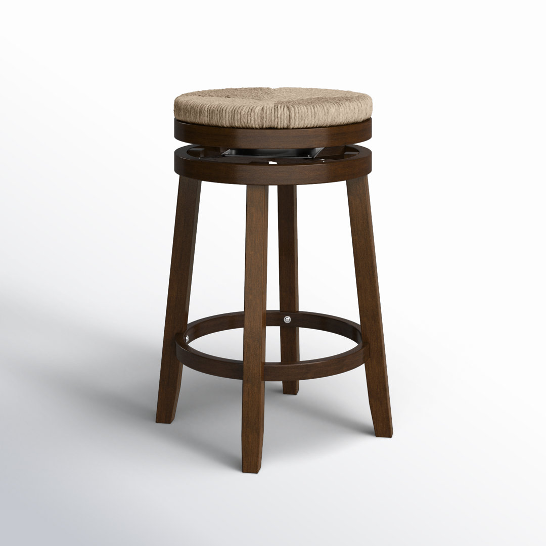 Granville Swivel Solid Wood Woven Seat Bar & Counter Stool Sand & Stable™