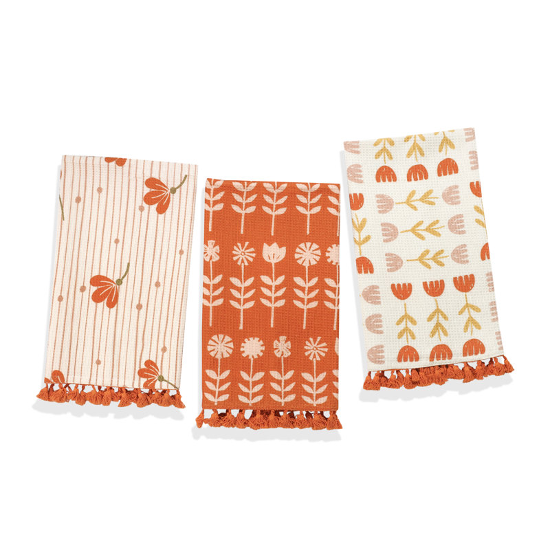 The Valencia Folk Art Kitchen Towel Set