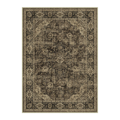 Kimbolton Oriental Machine Washable Area Rug For Living Room With No-Slip Backing