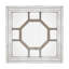 Miroir mural 48 po x 48 po de style antique avec cadre en miroir, décoration murale pour vestibule de salon, console inclinée contre le mur
